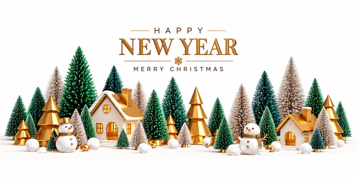 Christmas Party Garage Door Cover Golden Snowman Village Christmas Holiday Garage Door Cover HQ610-118-2 Car