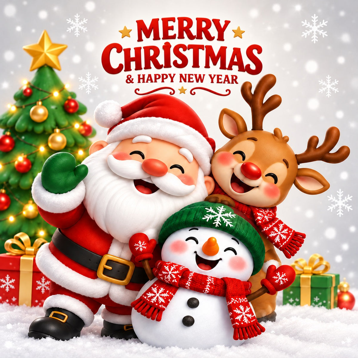Christmas Theme Garage Door Cover Santa Reindeer Snowman Christmas Garage Door Cover HQ610-121-1 Car