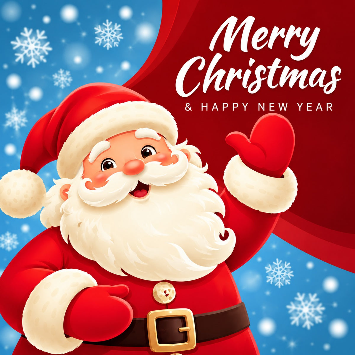 Merry Christmas Garage Door Cover Cartoon Santa Greeting Christmas Holiday Garage Door Cover HQ610-82-1 Car