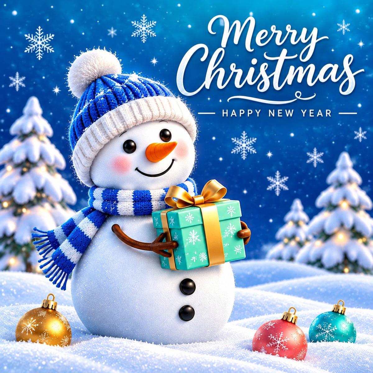 Snowman Christmas Garage Door Cover Blue Sky Gift Christmas Garage Door Banner HQ610-97-1 Car