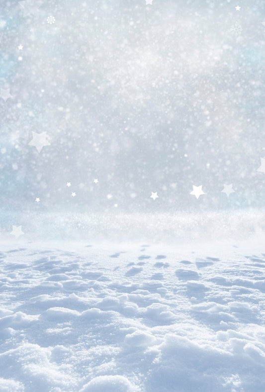 Season Background Winter Backdrop Snowflake Backdrop White Star J02730