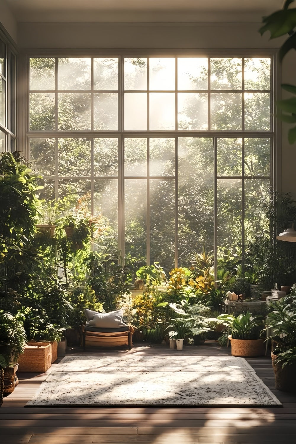 Backdrops Spring Sunlight Windows Garden Room Backdrop LXX1-125