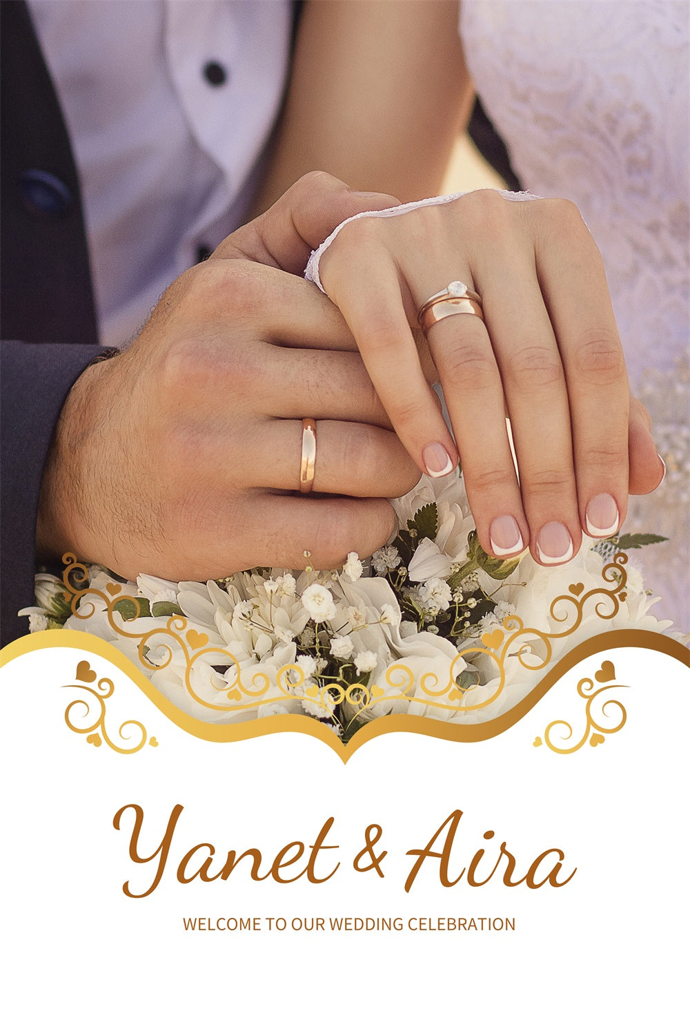 Wedding ring backdrop | Beachweddingtips.com