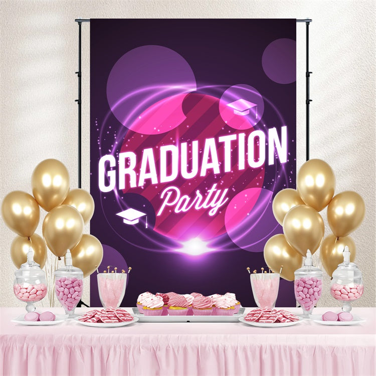 Graduation Photo Backdrop Ideas Neon Glow Graduation Party Backdrop LXX3-167