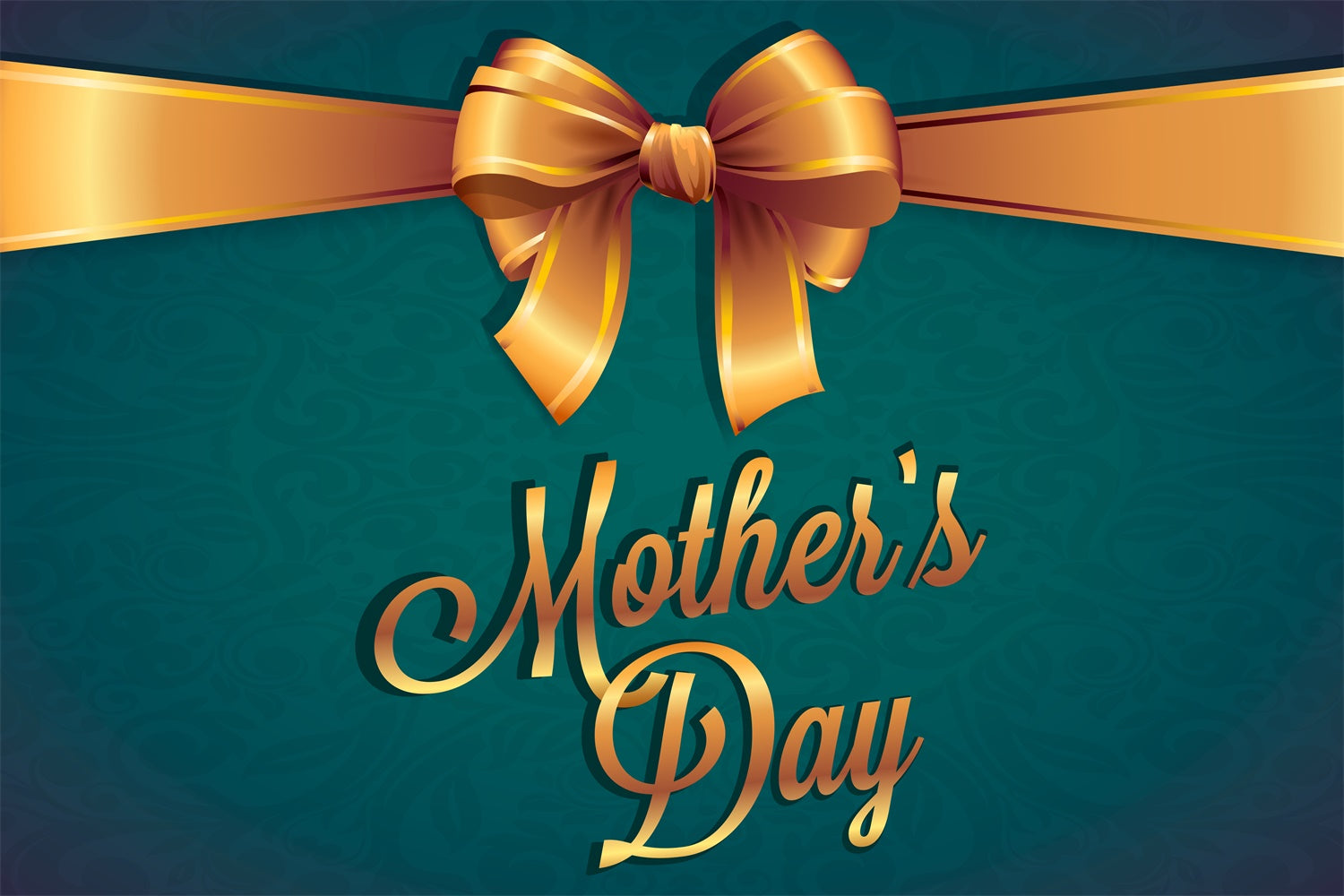 Backdrops For Mother's Day Golden Ribbon Elegant Custom Backdrop LXX3-61
