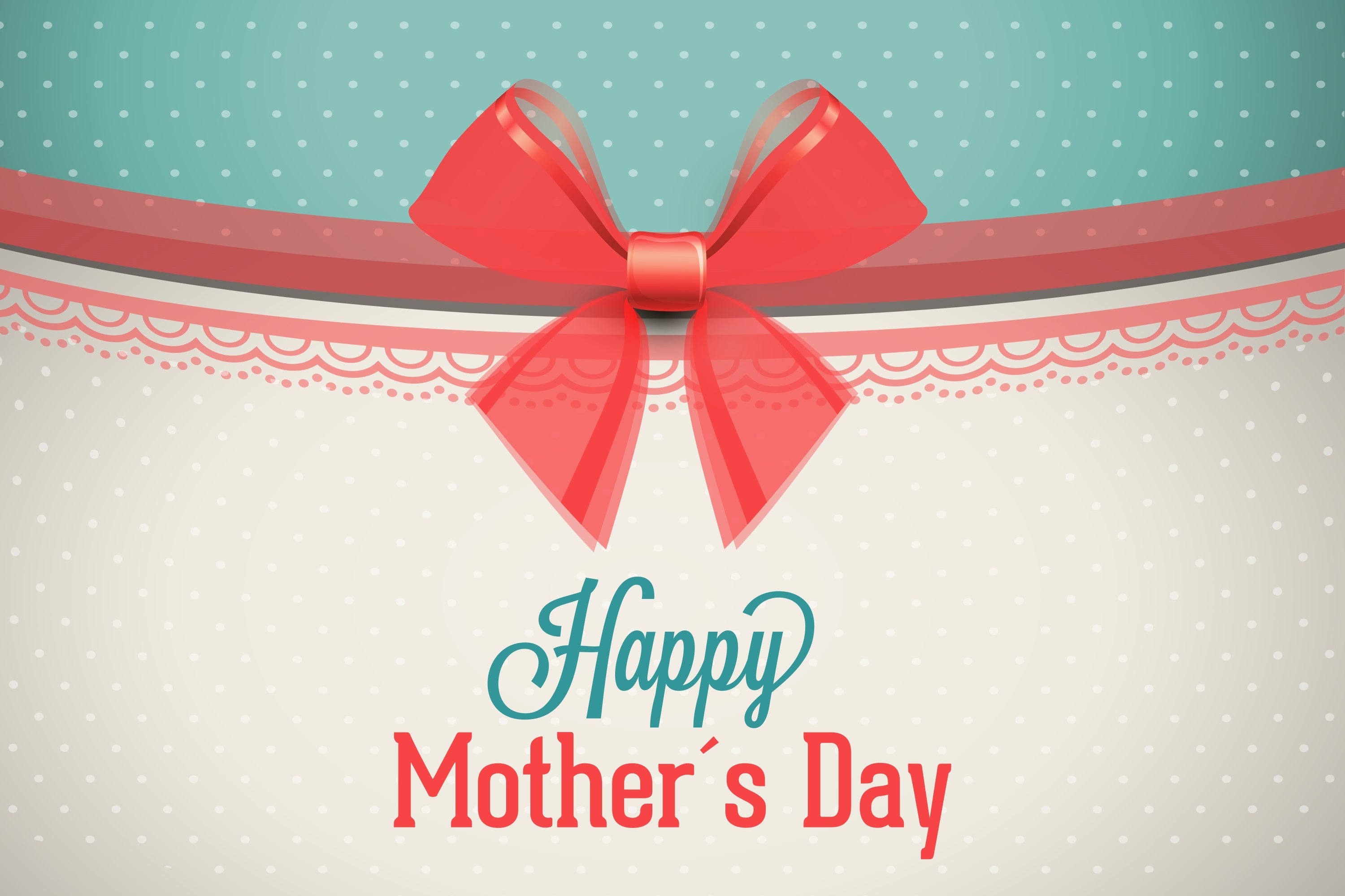 Mothers Day Photo Backdrop Red Ribbon Bow Customized Backdrop LXX3-62