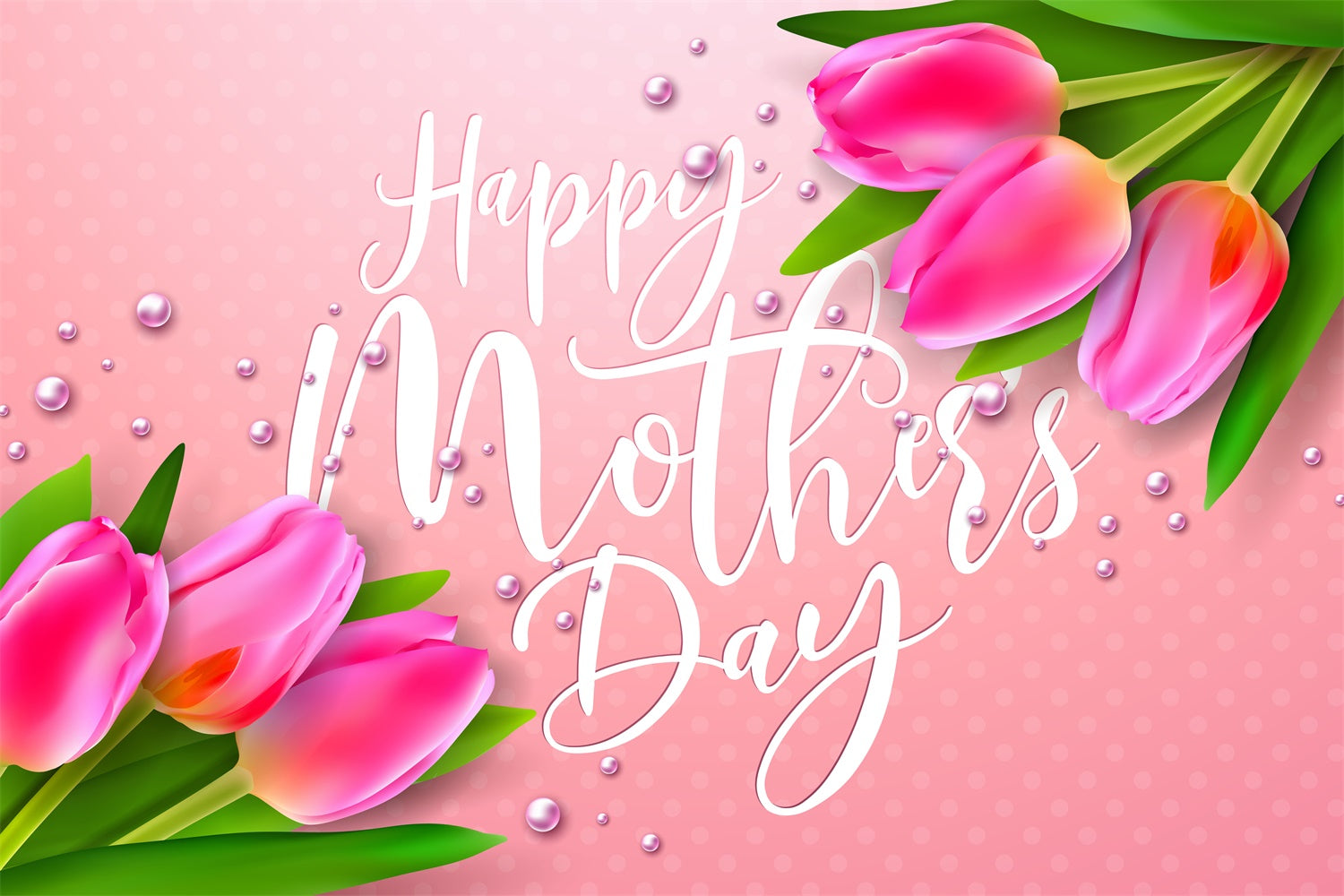 Mother's Day Backdrop Ideas Elegant Blooming Tulip Custom Backdrop LXX3-74