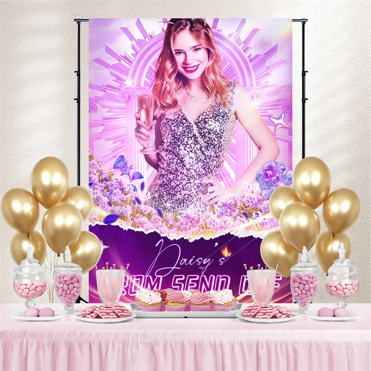 Prom Backdrop Ideas Enchanted Floral Graduation Party Backdrop LXX4-166