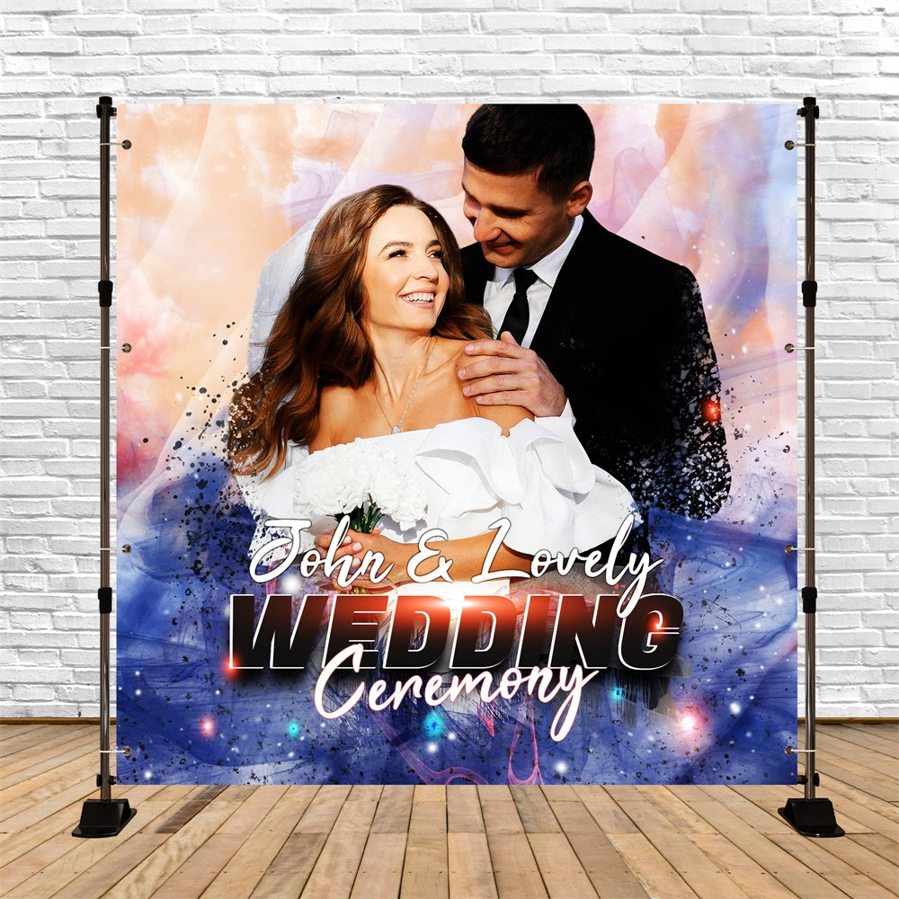 Backrop Custom Wedding Backdrops For Photos Romantic Glow Custom Backdrop LXX5-195