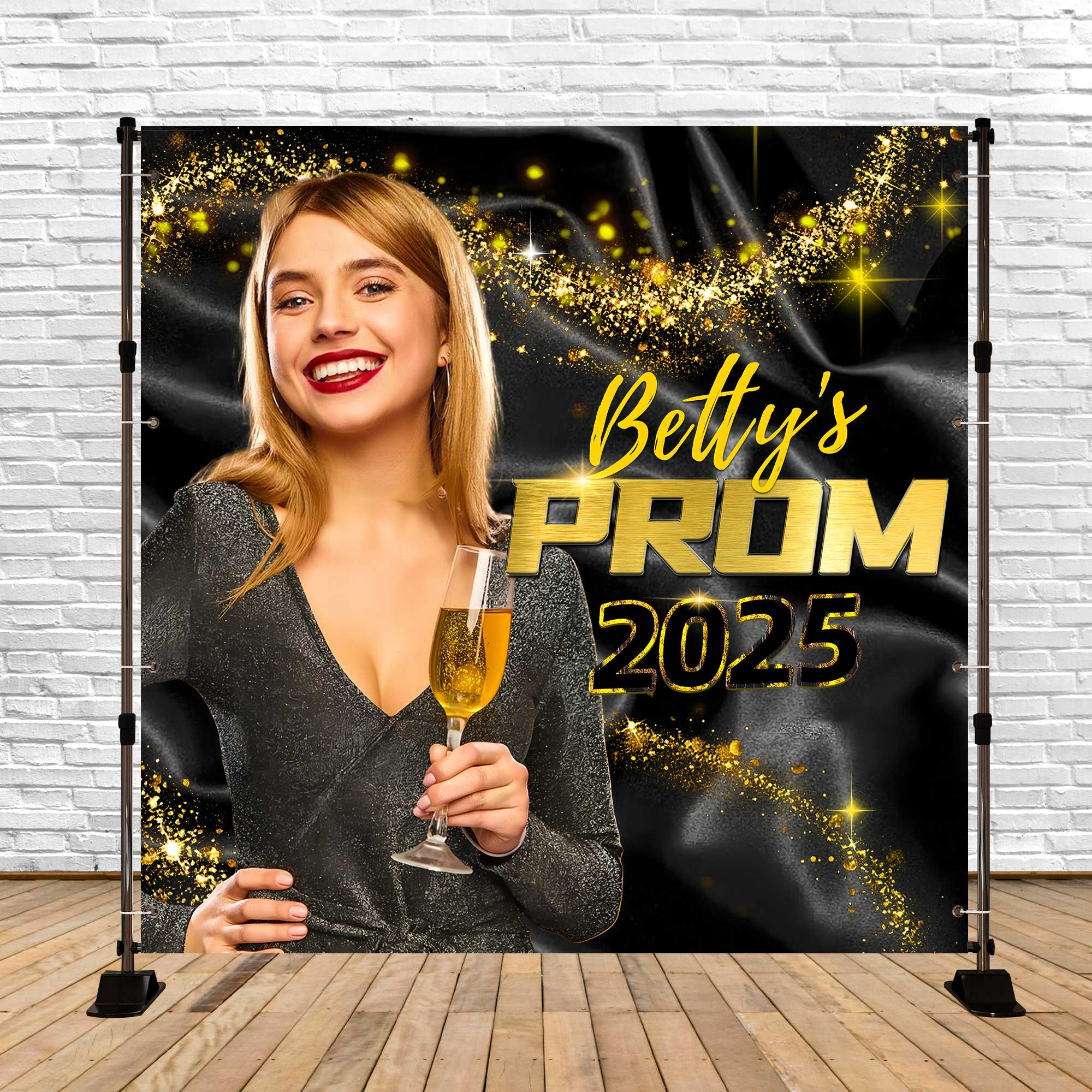 Prom Night Backdrop Luxe Night Personalised Party Graduation Backdrop LXX5-228