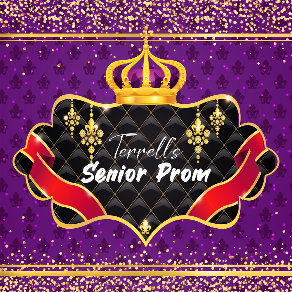 Prom Backdrop Design Royal Send-Off Custom Party Graduation Backdrop LXX5-229