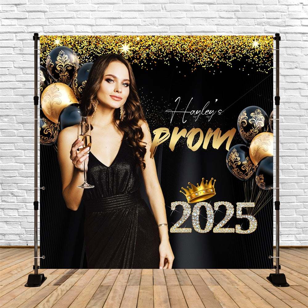 Prom Backdrop Glamour Balloon Personalized Party Graduation Backdrop LXX5-230