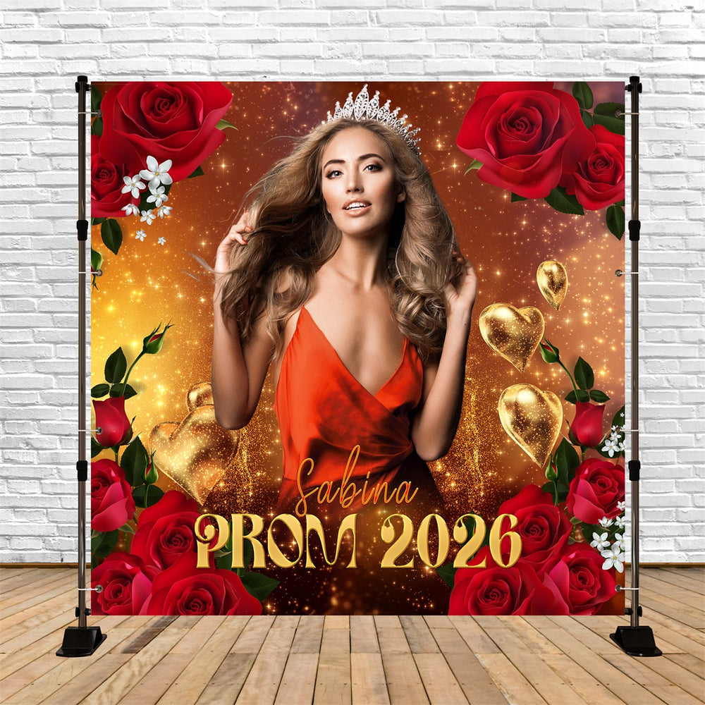 Prom Rio Backdrops Prom Backdrops Radiance Roses Customized Party Graduation Backdrop LXX