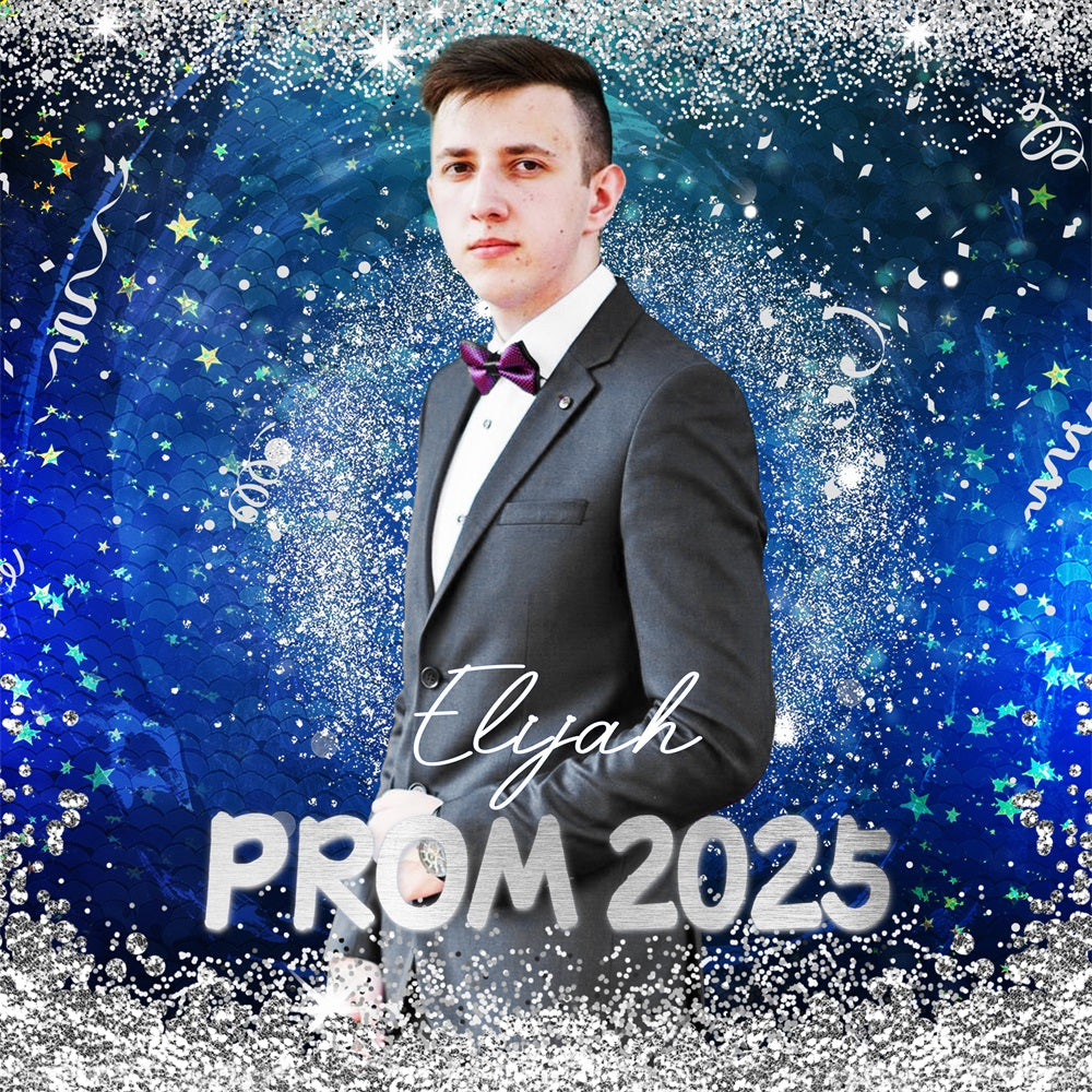 Prom Backdrop Ideas Midnight Sparkle Personalized Party Graduation Backdrop LXX5-234
