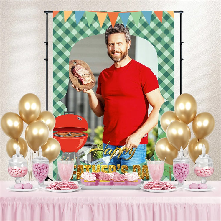 Backdrop For Father's Day Classic BBQ Party Custom Backdrop LXX5-25