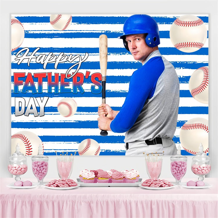 Father's Day Backdrop Ideas Baseball Player Themed Personalized Backdrop LXX5-30