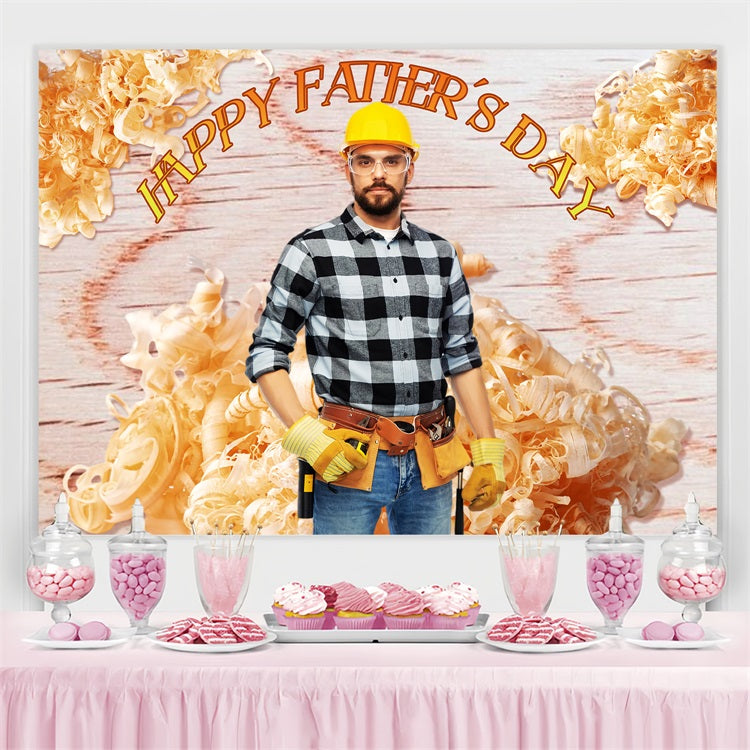 Fathers Day Backdrop Lumberjack Style Love Personalized Backdrop LXX5-9
