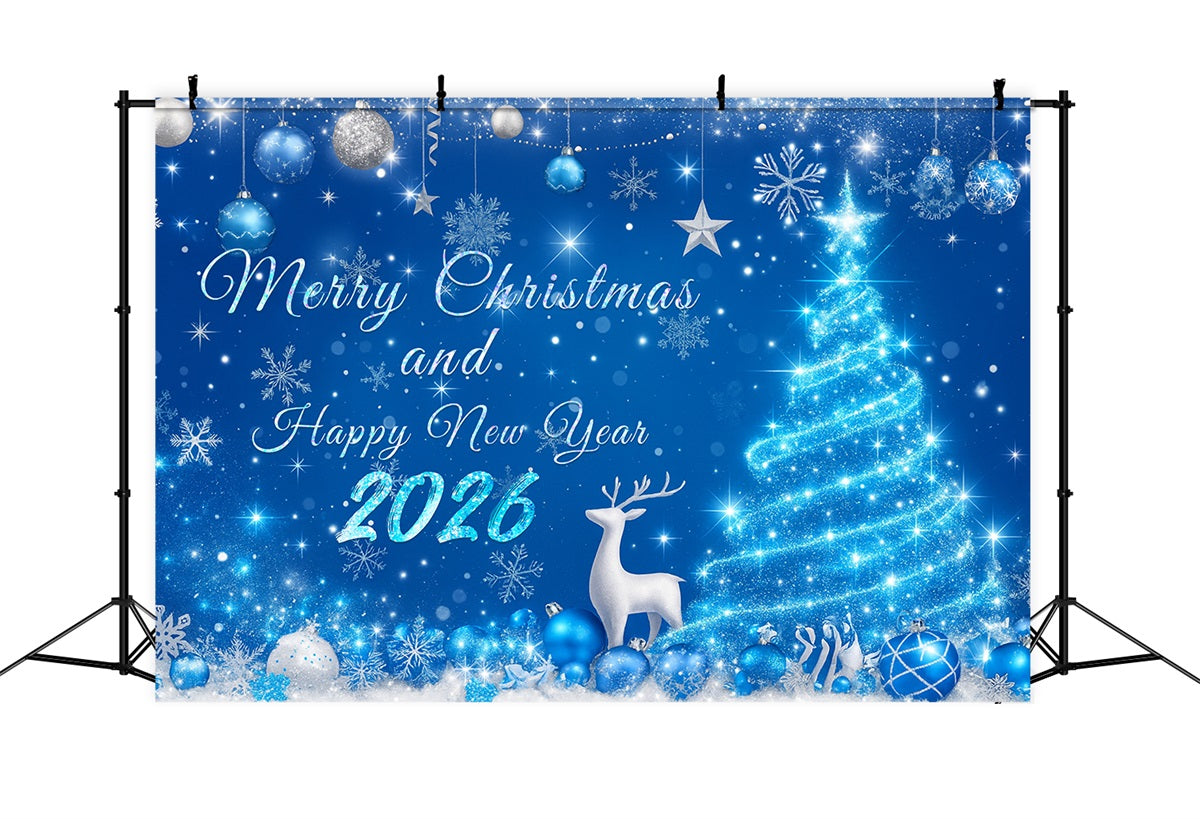 New Year's Backdrops Snowy Christmas Decorations New Year Backdrop LXX510-14