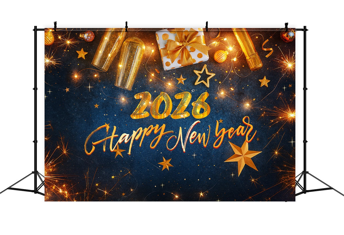 New Years Eve Backdrop Gift Lights Glitter Elegance New Years Eve Backdrop LXX510-7