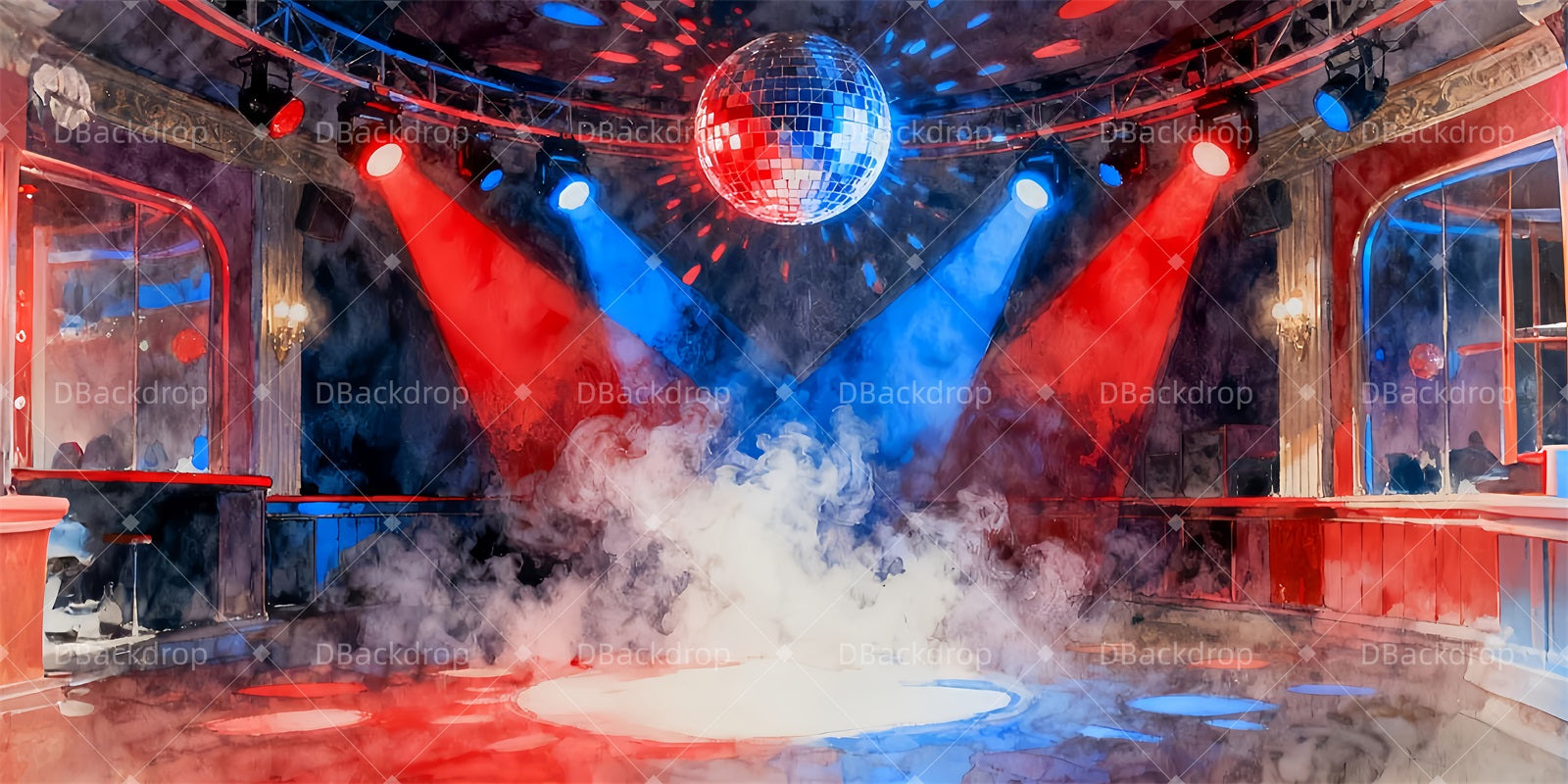 Dance Recital Backdrops Dance Club School Play Backdrop LXX510-T1