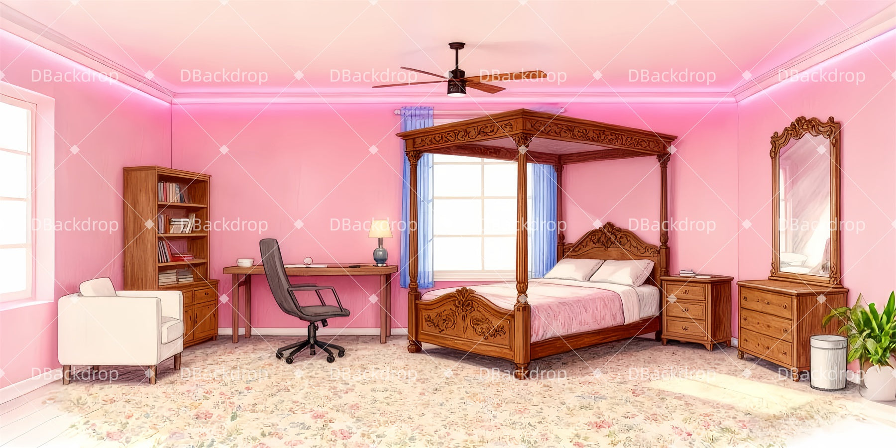 Theater Stage Backdrop Tracy's Bedroom Dance Recital Backdrops LXX510-T29