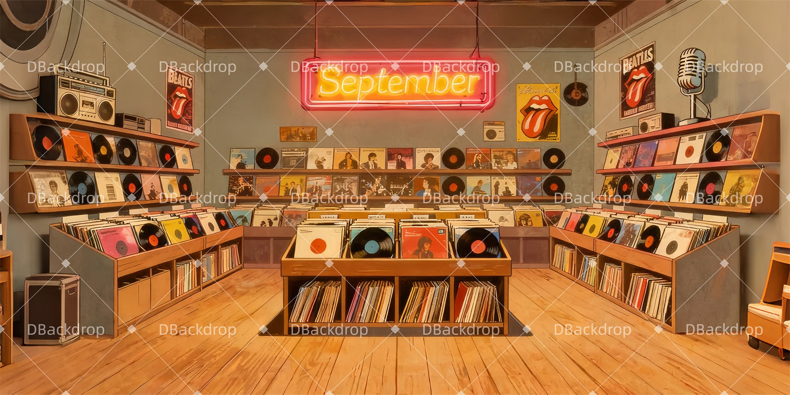 Dance Recital Backdrops September Records Performance Backdrops LXX510-T34