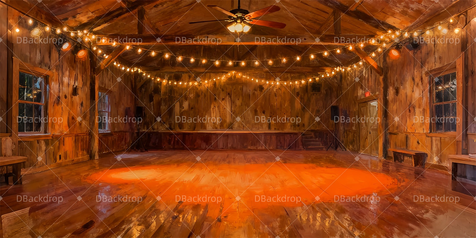 Stage Backdrop Ideas Honky-Tonk School Dance Backdrop LXX510-T9