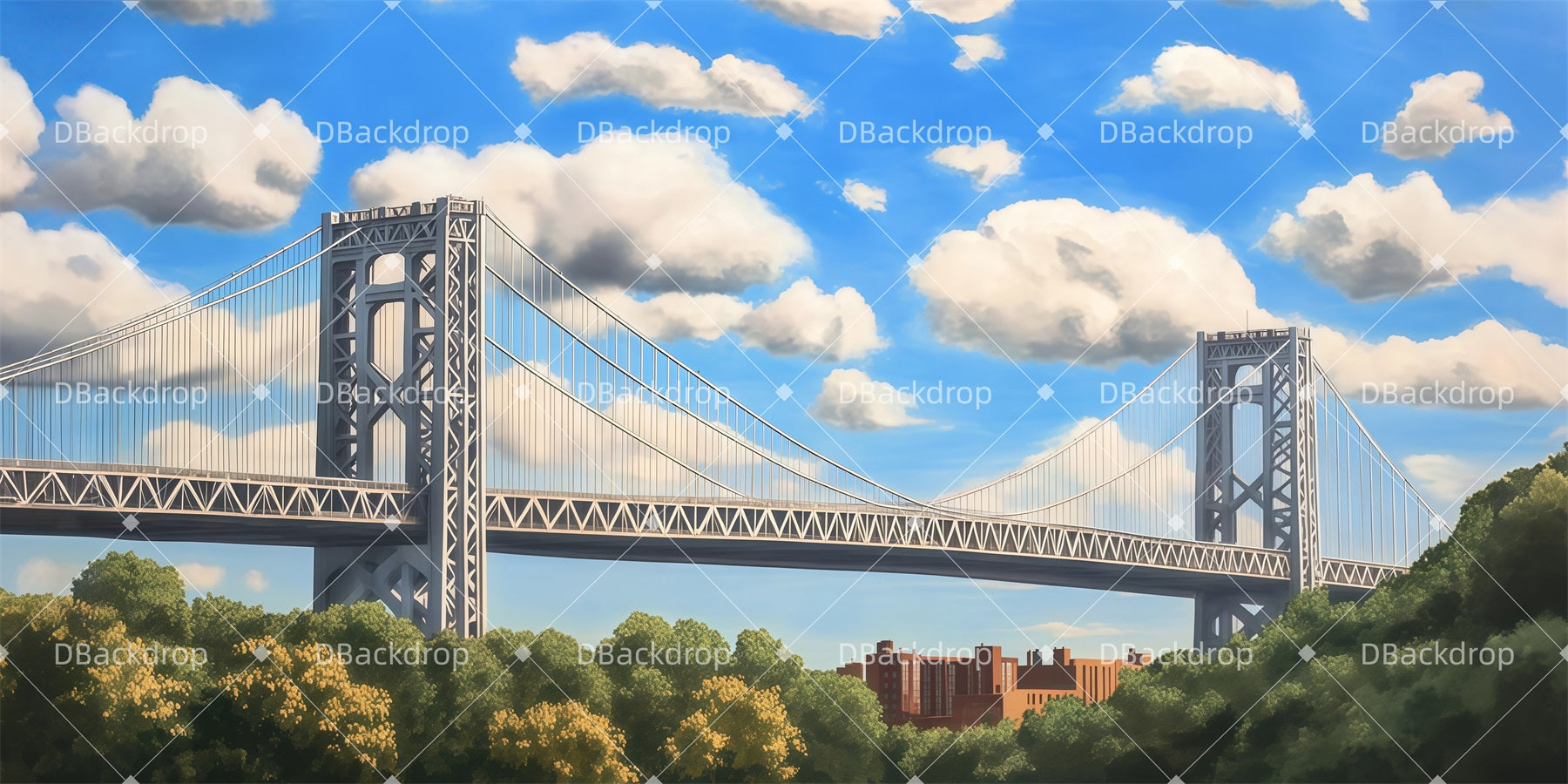 Performance Backdrops Cloudy River Crossing Theater Backdrops LXX511-T101
