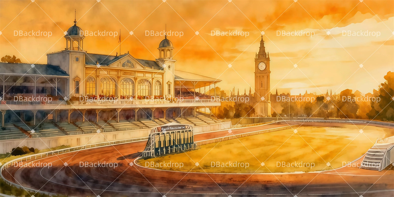 Theater Backdrop Ascot Racecourse Professional Stage Backdrops LXX511-T18