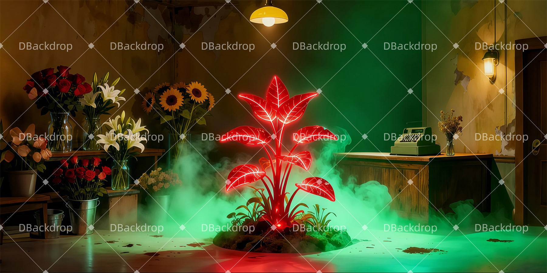Theater Stage Backdrop Magical Plant Growth Performance Backdrops LXX511-T6