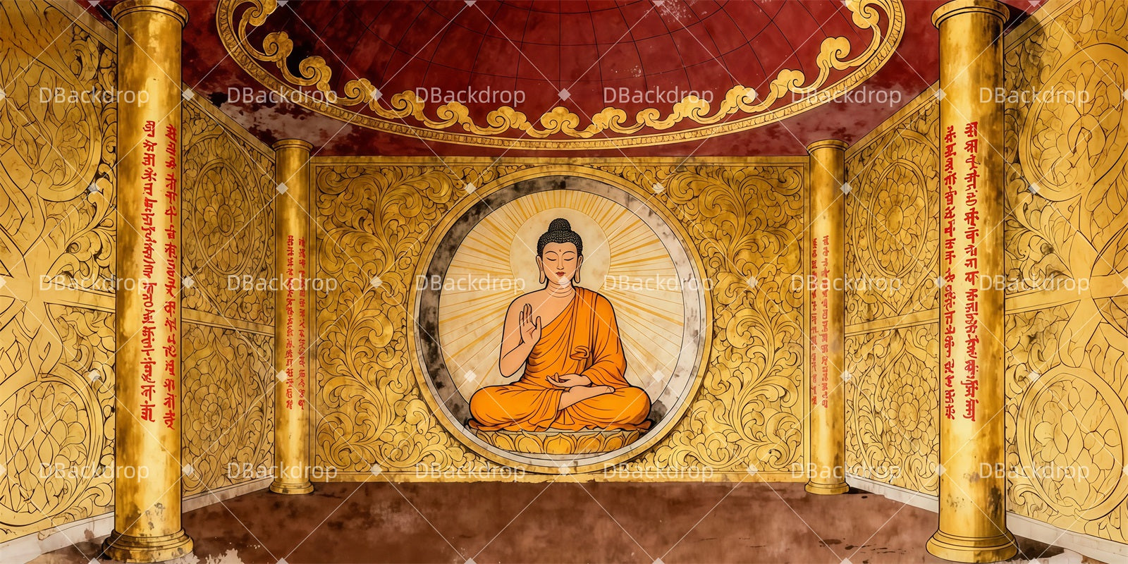 Stage Backdrop Ideas Divine Meditation Room Theater Backdrop LXX511-T93