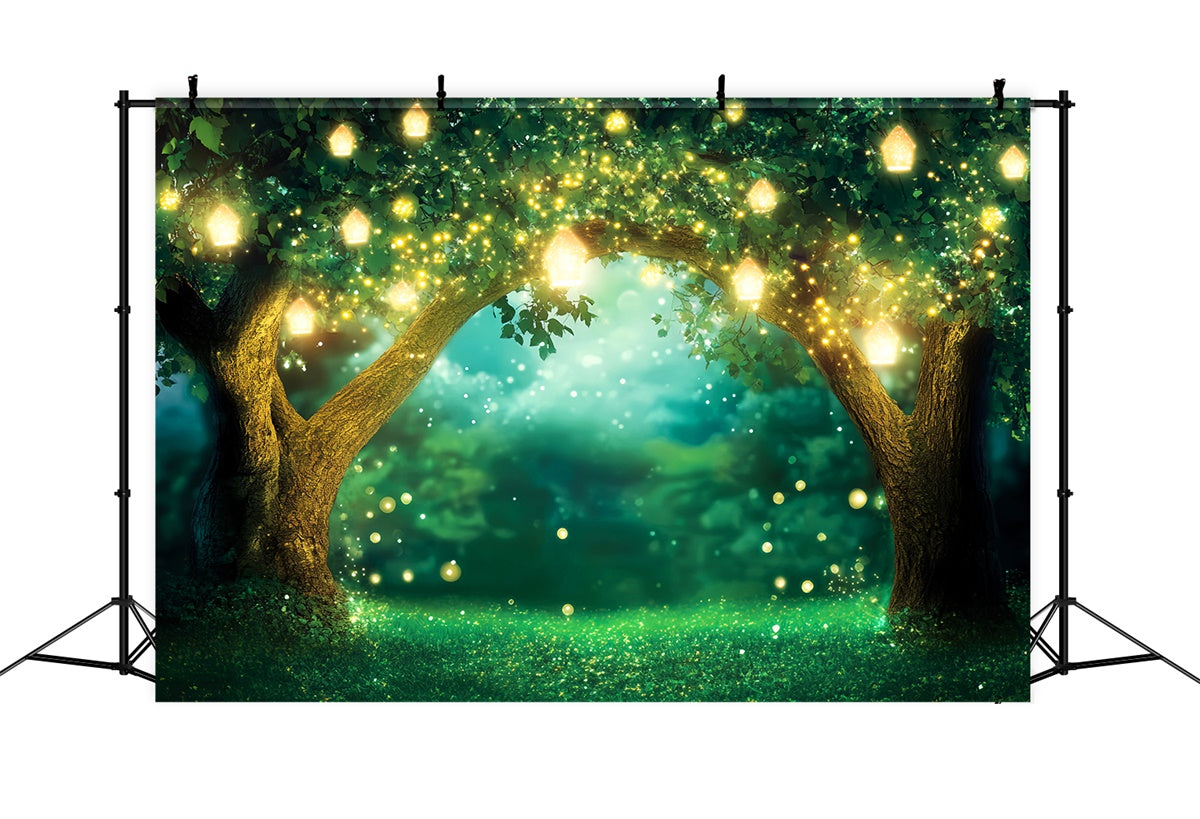 Enchanted Forest Backdrops Twinkle Tree Archway Backdrop LXX57-121