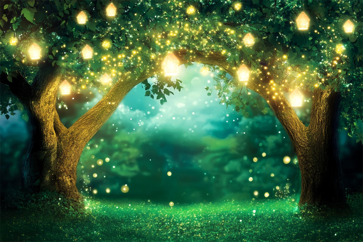 Enchanted Forest Backdrops Twinkle Tree Archway Backdrop LXX57-121