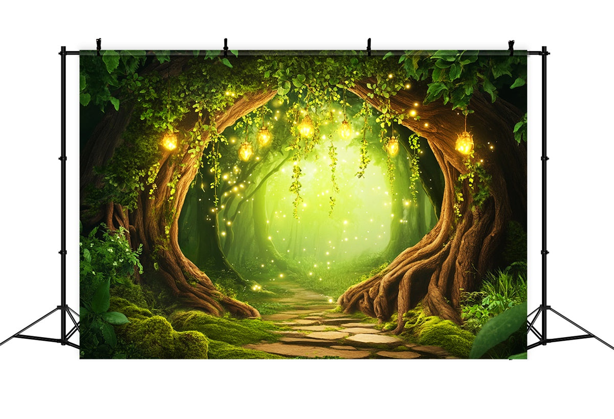Enchanted Forest Backdrops Firefly Magic Arch Backdrop LXX57-138