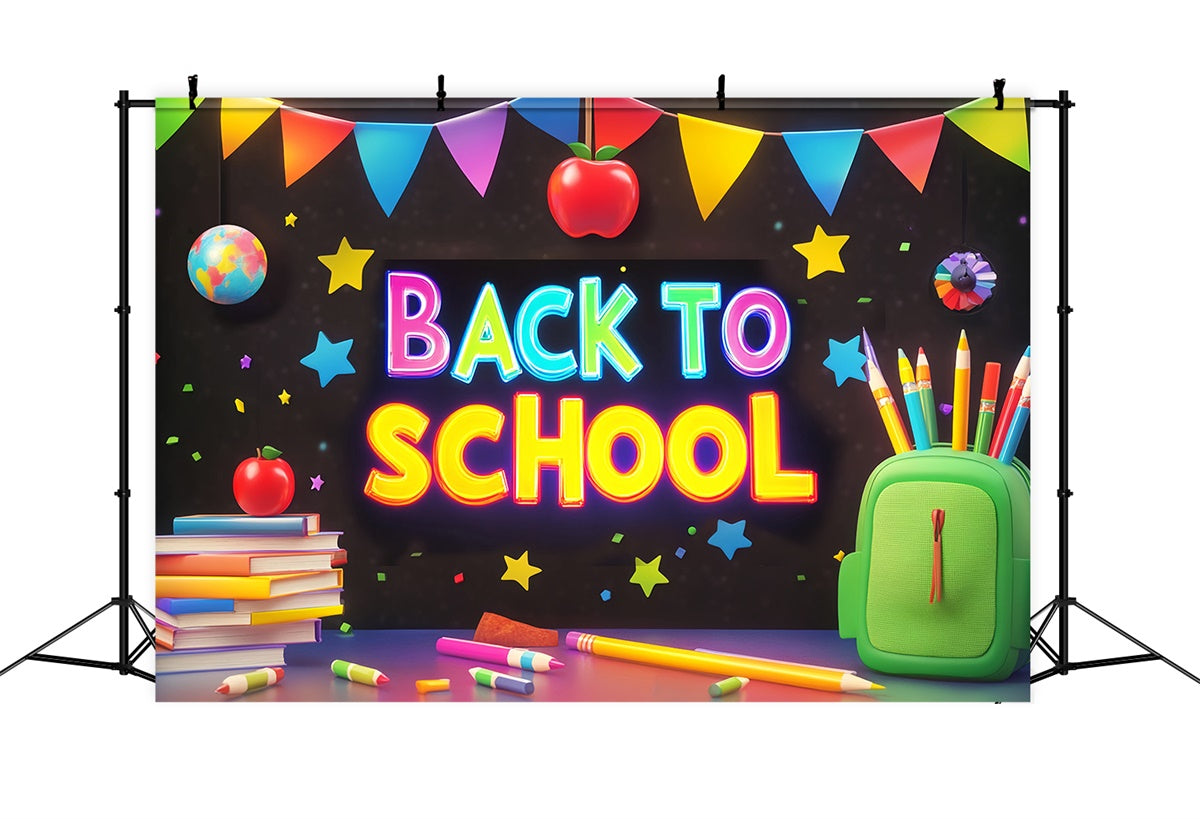 School Photo Backdrops Color Pop School Fun Backdrop LXX57-22