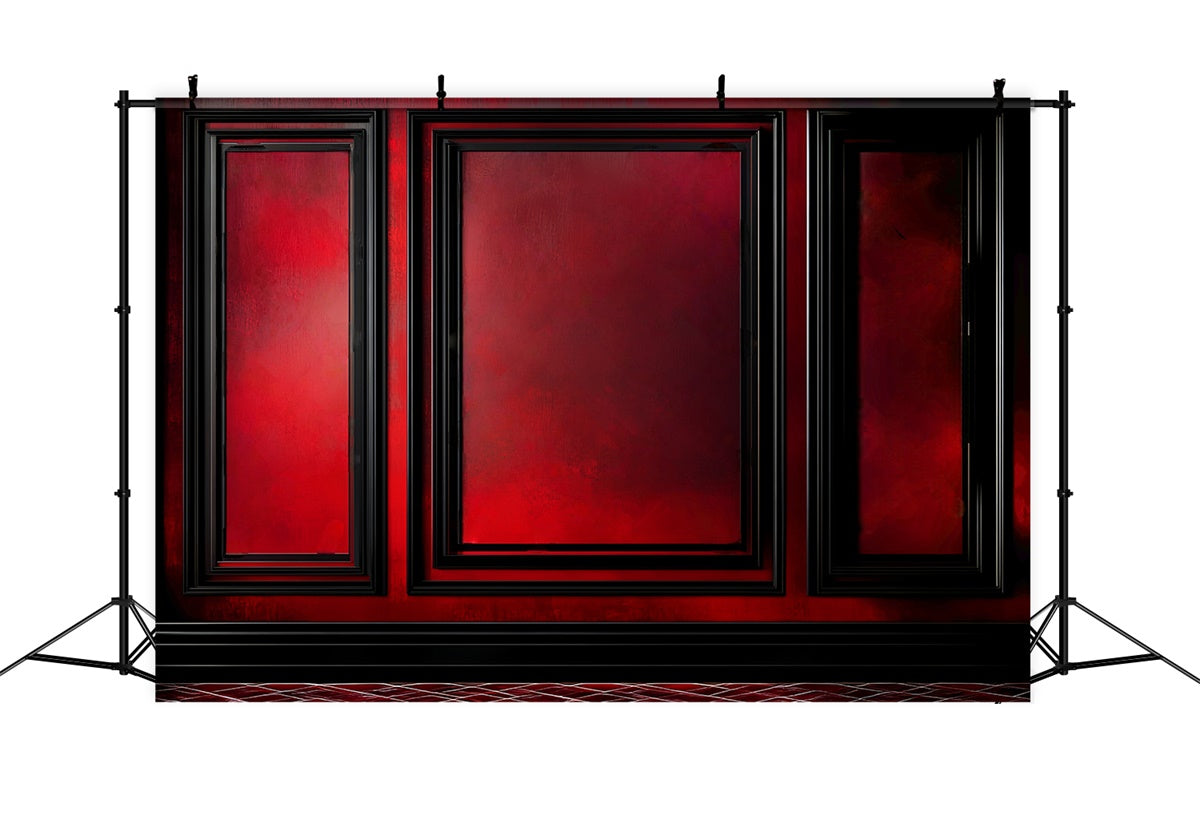 Victorian Photo Backdrop Crimson Vintage Wall Backdrop LXX57-224