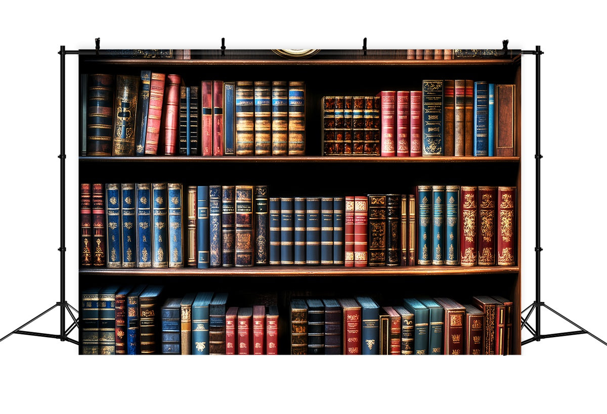School Picture Backdrop Vintage Leather Book Backdrop LXX57-27