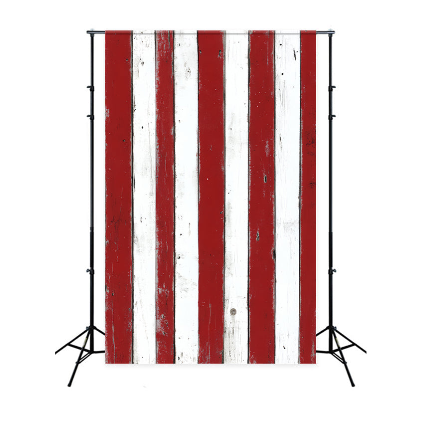 Wood Backdrops Rustic Patriot Stripe Backdrop LXX57-297