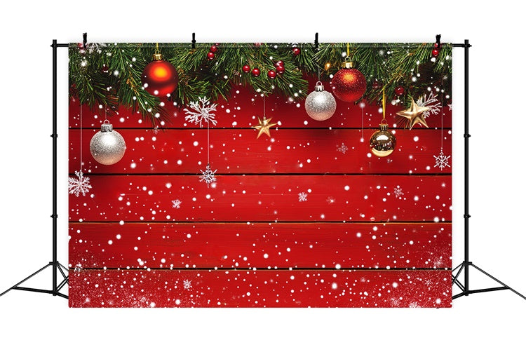 Wood Backdrop Sparkle Plank Christmas Backdrop LXX57-300