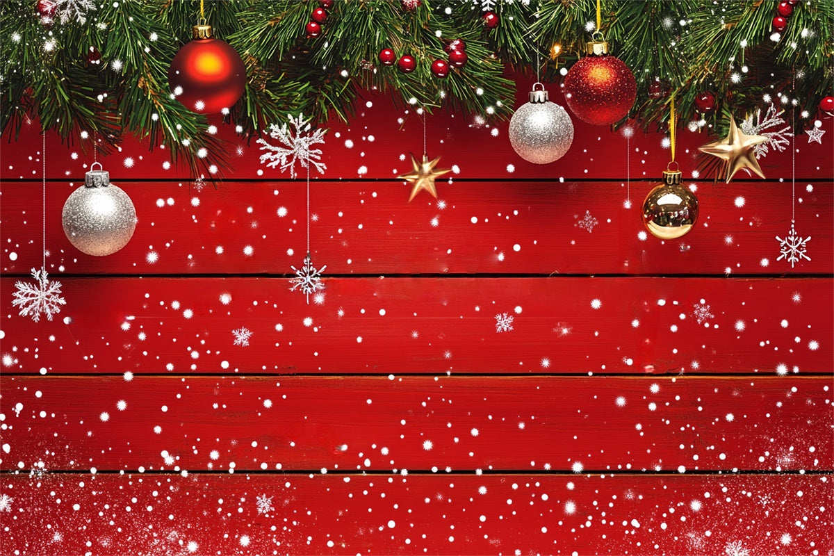Wood Backdrop Sparkle Plank Christmas Backdrop LXX57-300