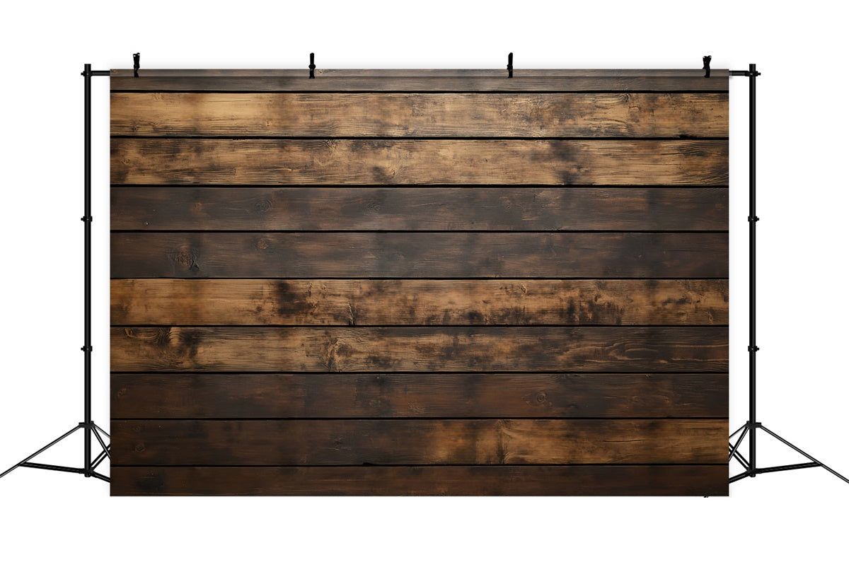 Dark Wood Backdrop Smoky Walnut Plank Backdrop LXX57-303