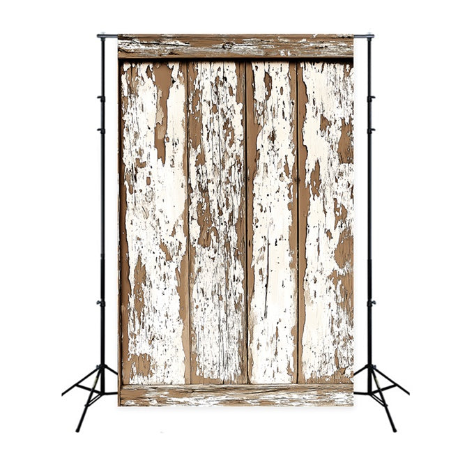Rustic Wood Backdrop Shabby Peeling Paint Backdrop LXX57-308