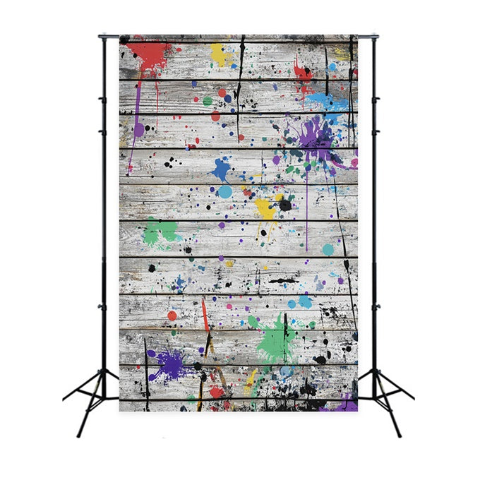Wood Backdrops Urban Art Plank Wall Backdrop LXX57-311
