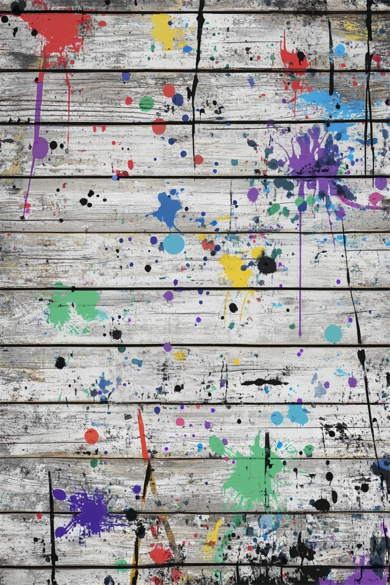 Wood Backdrops Urban Art Plank Wall Backdrop LXX57-311