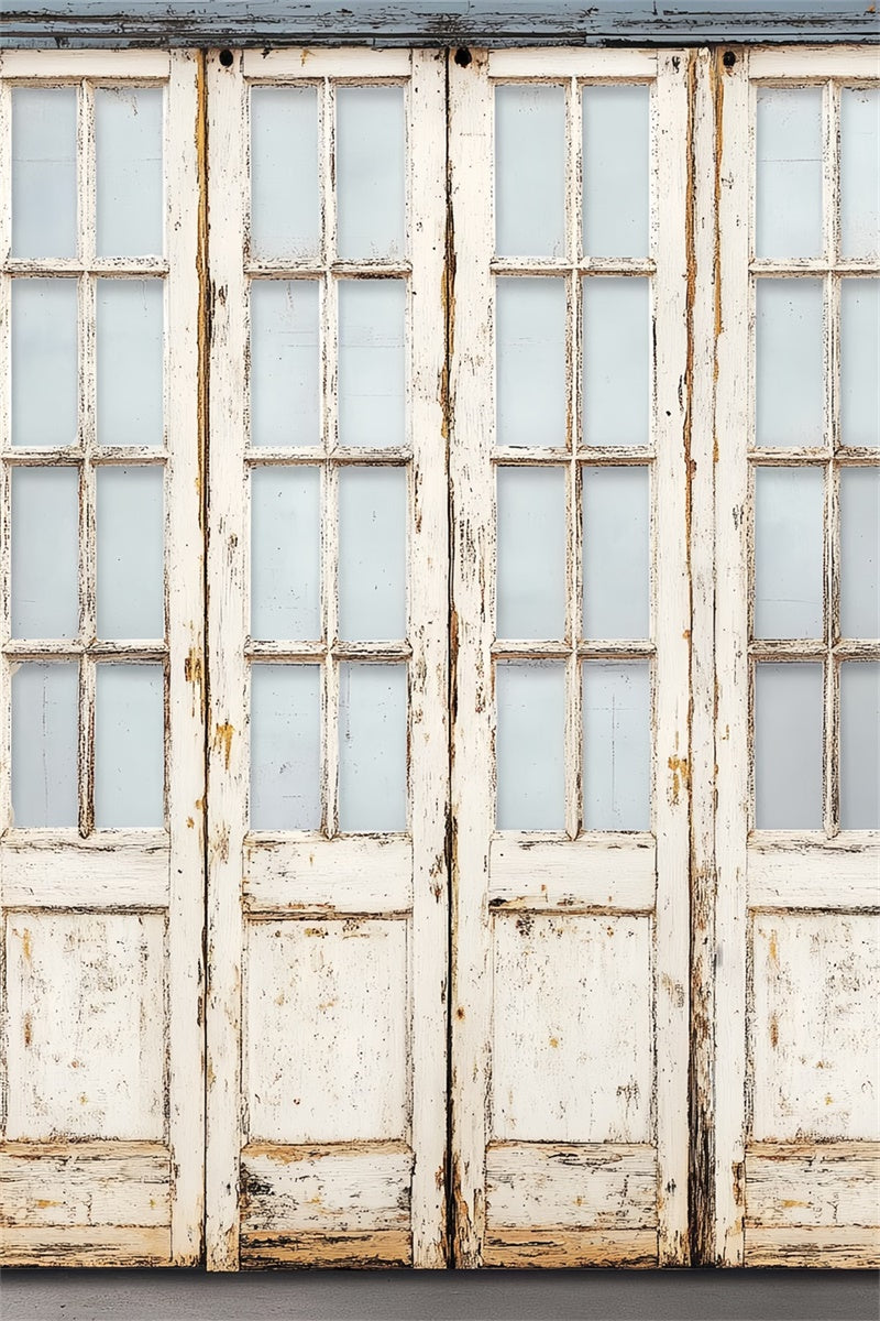 Wood Backdrop Weathered Vintage Door Backdrop LXX57-318