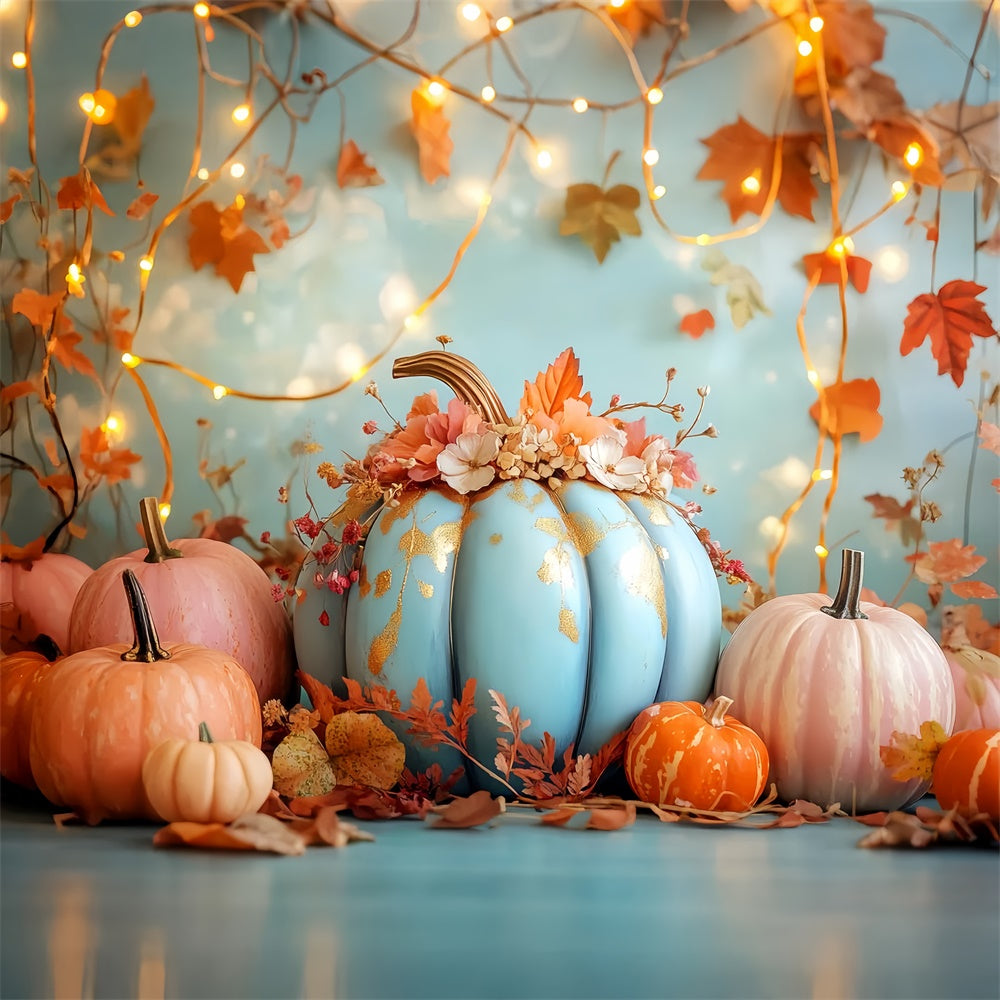 Thanksgiving Photo Backdrops Pastel Harvest Glow Backdrop LXX57-337