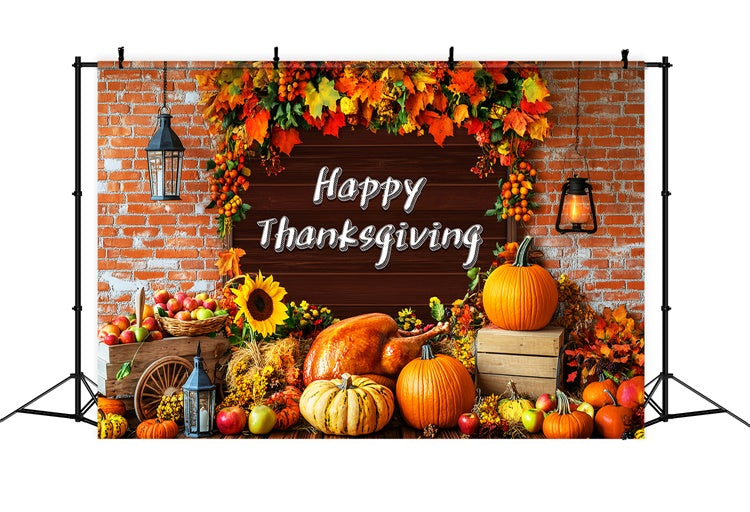 Thanksgiving Backdrop Celebration Harvest Festive Backdrop LXX57-365