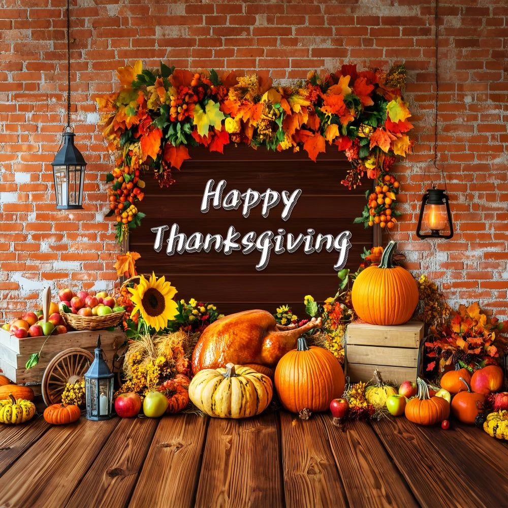 Thanksgiving Backdrop Celebration Harvest Festive Backdrop LXX57-365