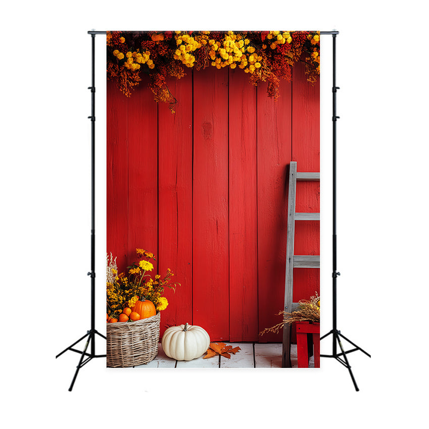 Red Barn Backdrop Rustic Charm Harvest Backdrop LXX57-389