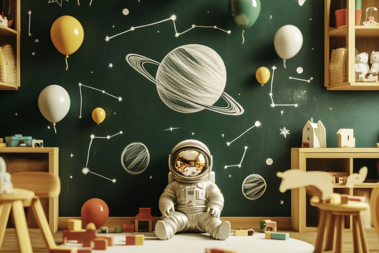 Back To School Photo Backdrop Galaxy Explorer Backdrop LXX57-40